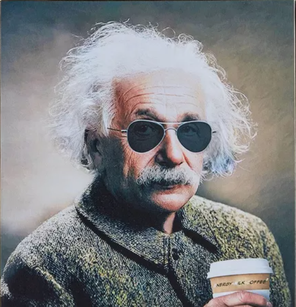 Albert Einstein testimonial about image adjustment